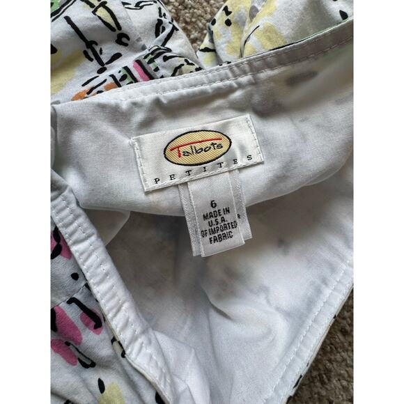 TALBOTS skirt, size 6 Petite, Village/Town Print - Picture 7 of 9